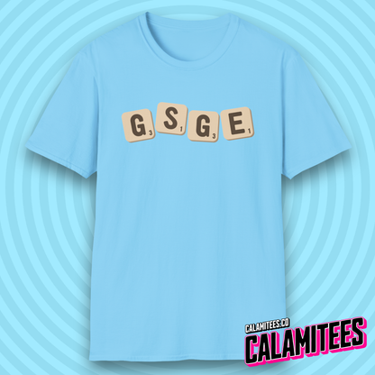 Scrambled Eggs (Scrabbled Eggs) Scrabble Word Game Pun T-Shirt