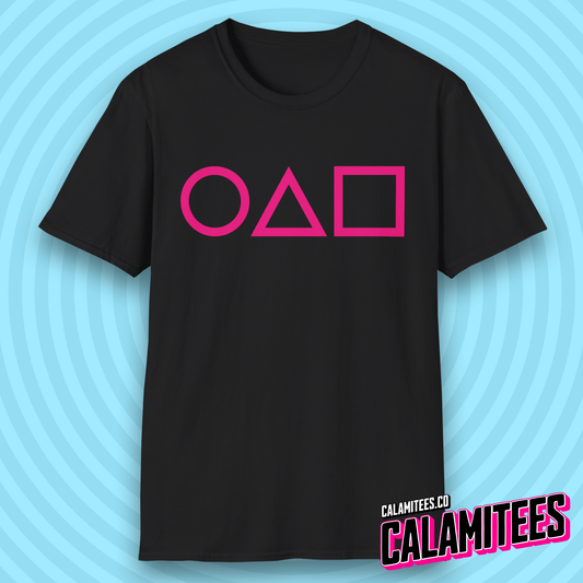 3 Shapes (Crispy Clean Minimal Version) Squid Game Fan T-Shirt