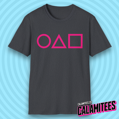 3 Shapes (Crispy Clean Minimal Version) Squid Game Fan T-Shirt
