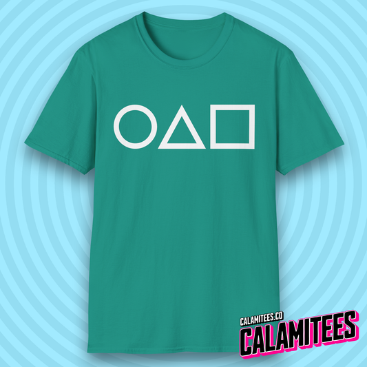 3 Shapes (Crispy Clean Minimal Version) Squid Game Fan T-Shirt