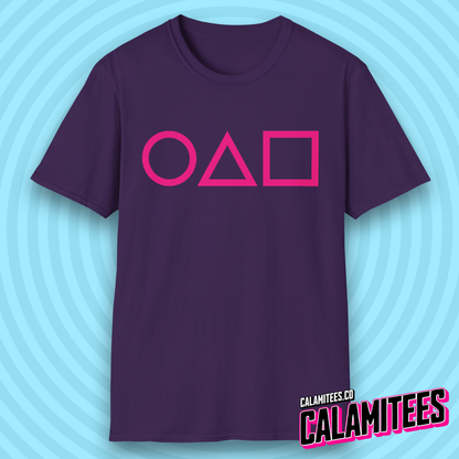 3 Shapes (Crispy Clean Minimal Version) Squid Game Fan T-Shirt