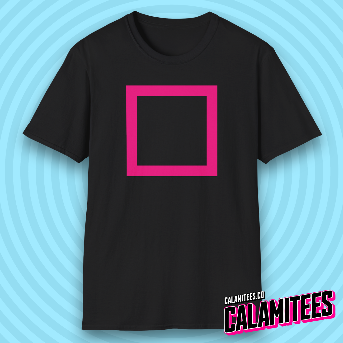 Square Manager Masked Staff Squid Game Shape Fan T-Shirt