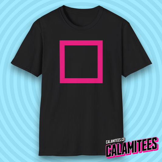 Square Manager Masked Staff Squid Game Shape Fan T-Shirt