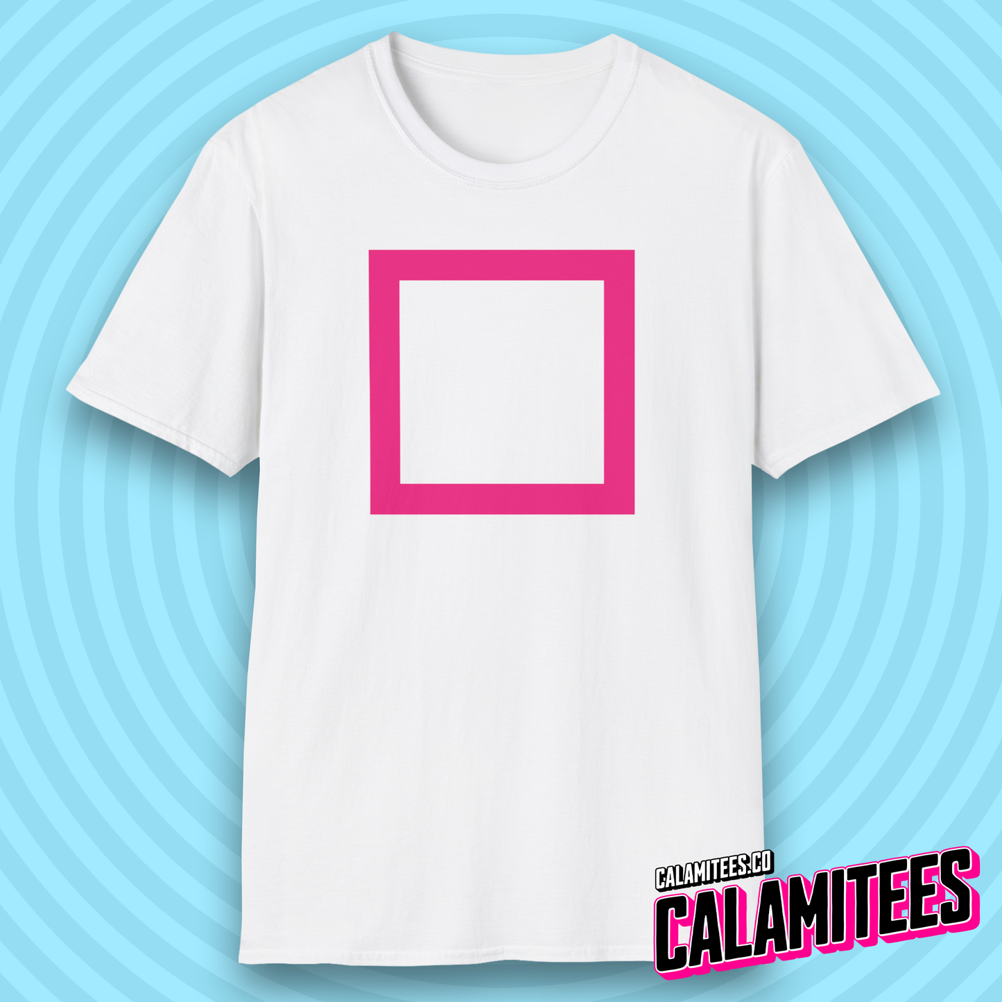 Square Manager Masked Staff Squid Game Shape Fan T-Shirt
