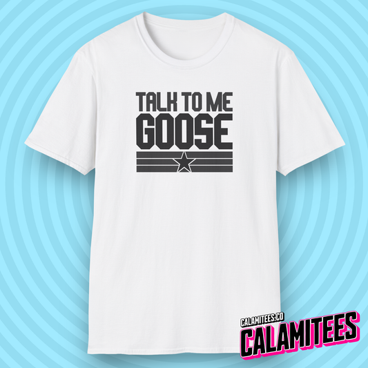 Talk To Me Goose Classic Top Gun Movie Quote Inspired Graphic Tee Pop Culture T-Shirt