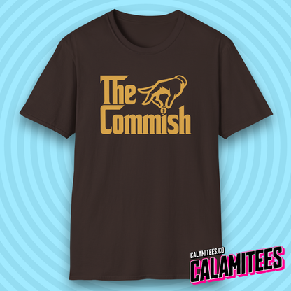 The Commish Fantasy Football Commissioner Parody Logo T-Shirt
