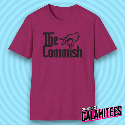 The Commish Fantasy Football Commissioner Parody Logo T-Shirt
