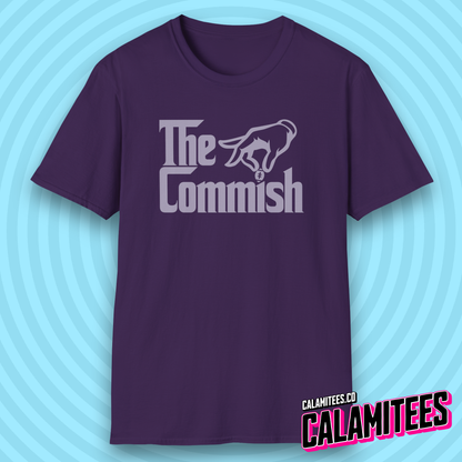 The Commish Fantasy Football Commissioner Parody Logo T-Shirt