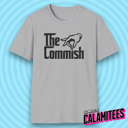 The Commish Fantasy Football Commissioner Parody Logo T-Shirt