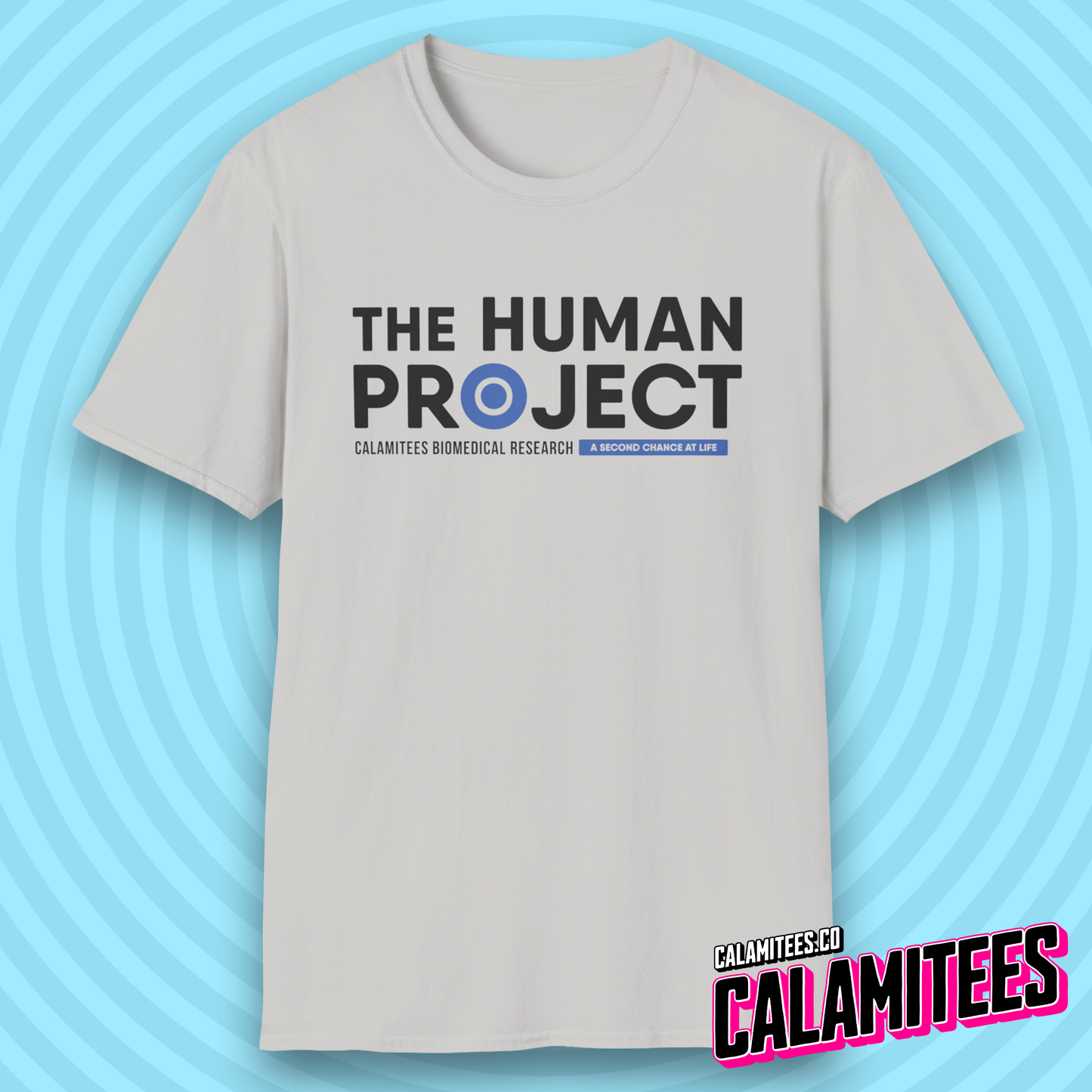 The Human Project Calamitees Biomedical Research Logo T-Shirt
