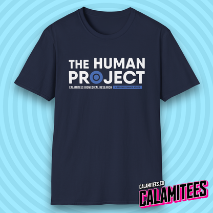 The Human Project Calamitees Biomedical Research Logo T-Shirt