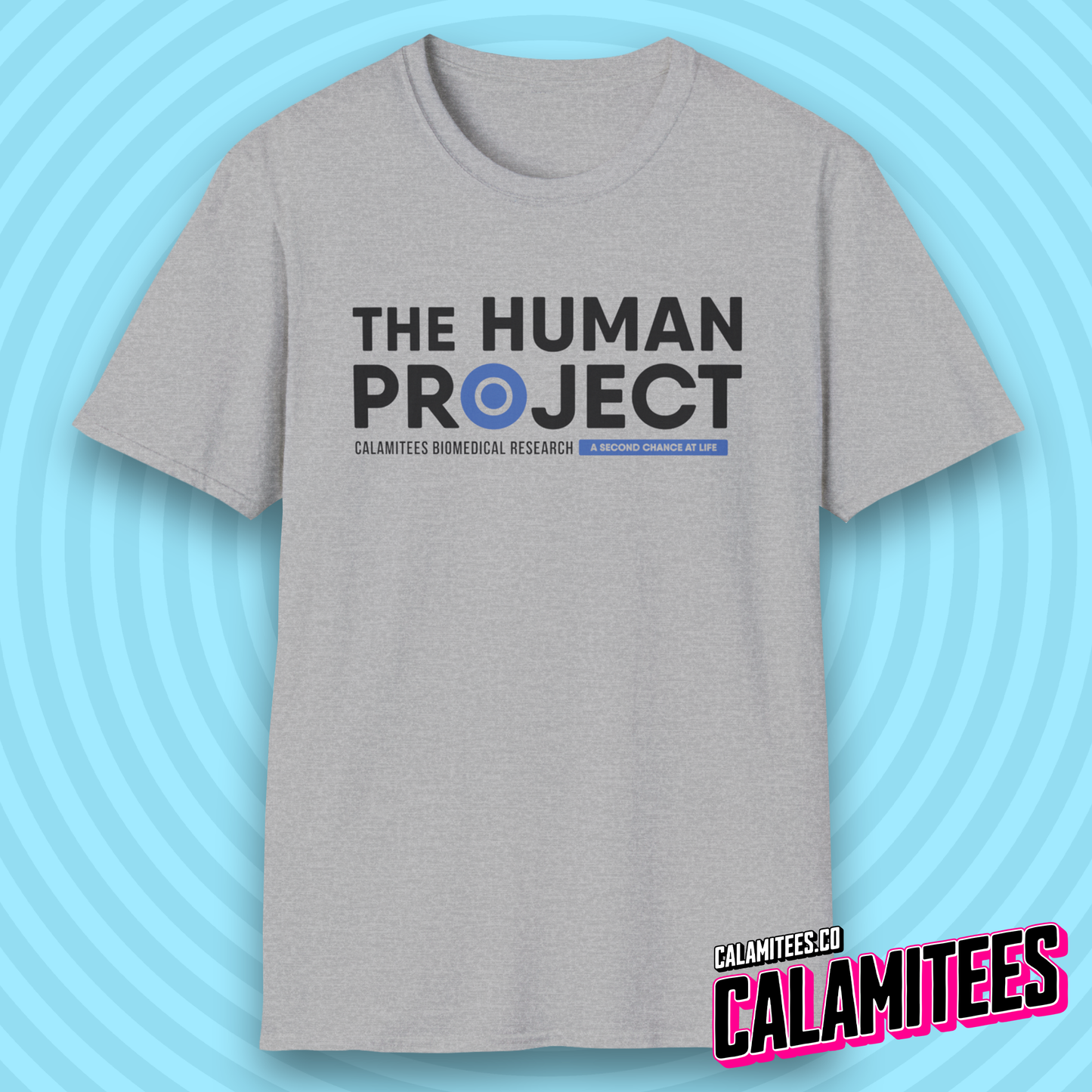 The Human Project Calamitees Biomedical Research Logo T-Shirt