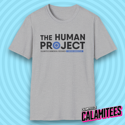 The Human Project Calamitees Biomedical Research Logo T-Shirt