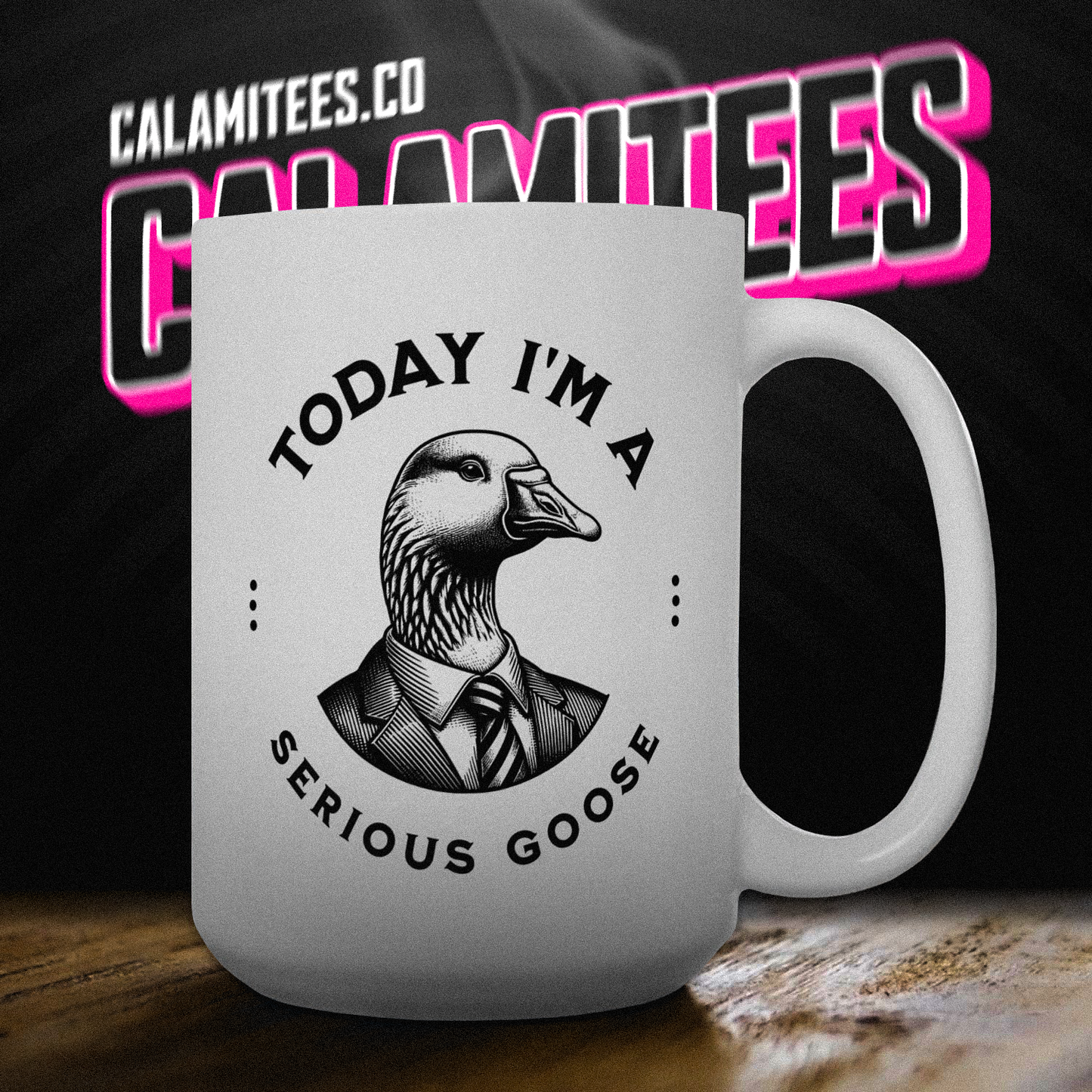 Today I'm A Serious Goose Silly Goose Parody 15 oz Ceramic Coffee Mug