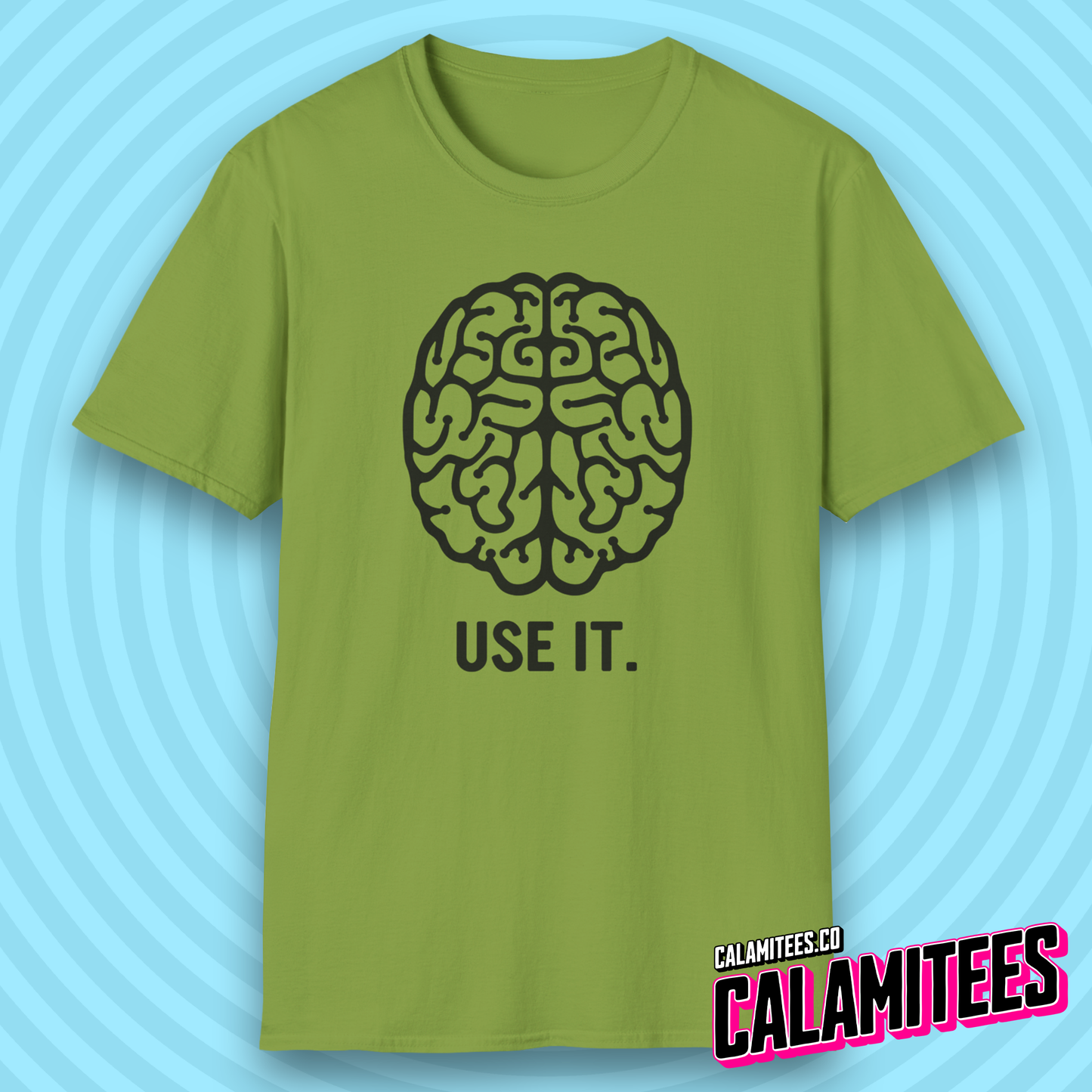 Use It Brain Illustration Funny Sarcastic Intelligence T-Shirt