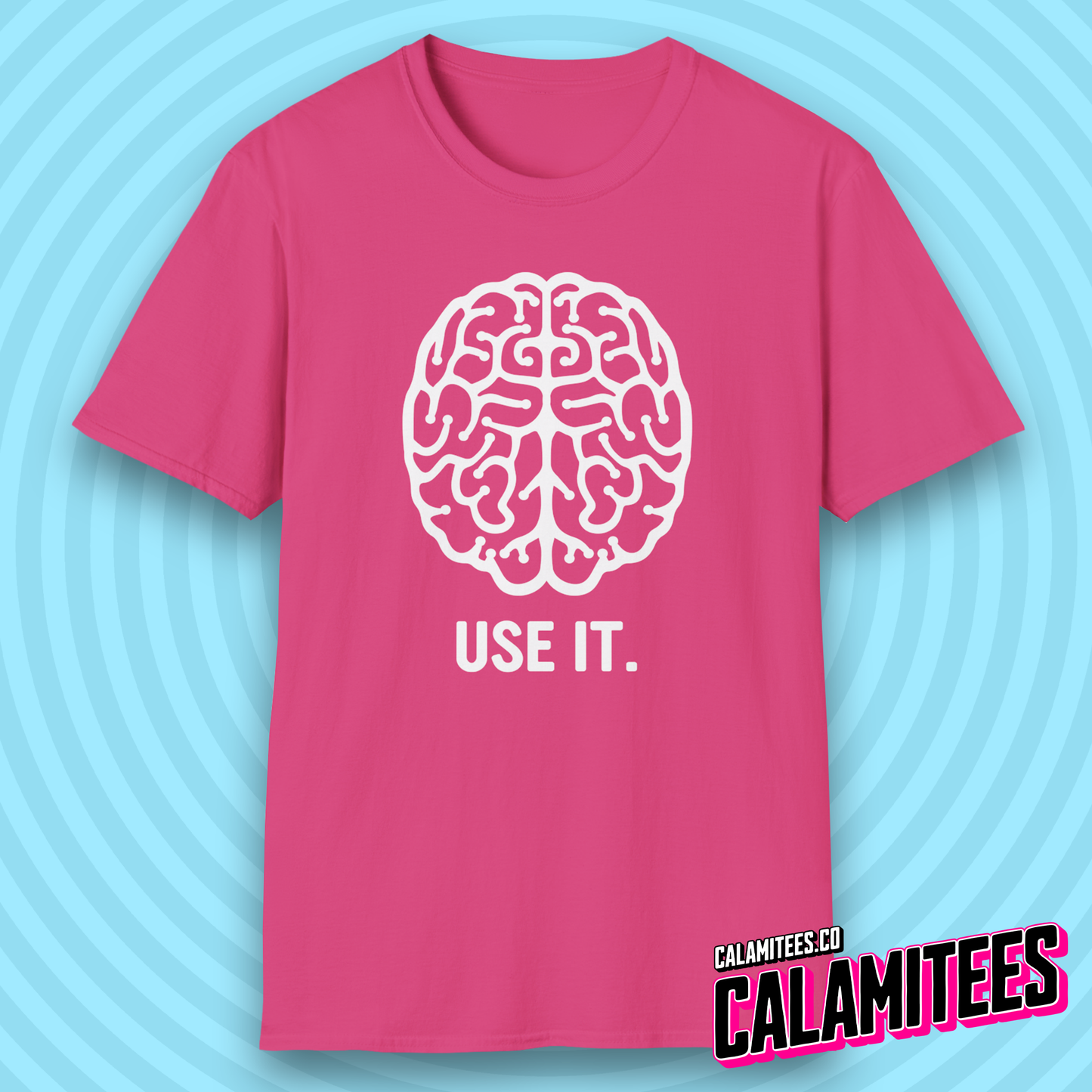 Use It Brain Illustration Funny Sarcastic Intelligence T-Shirt