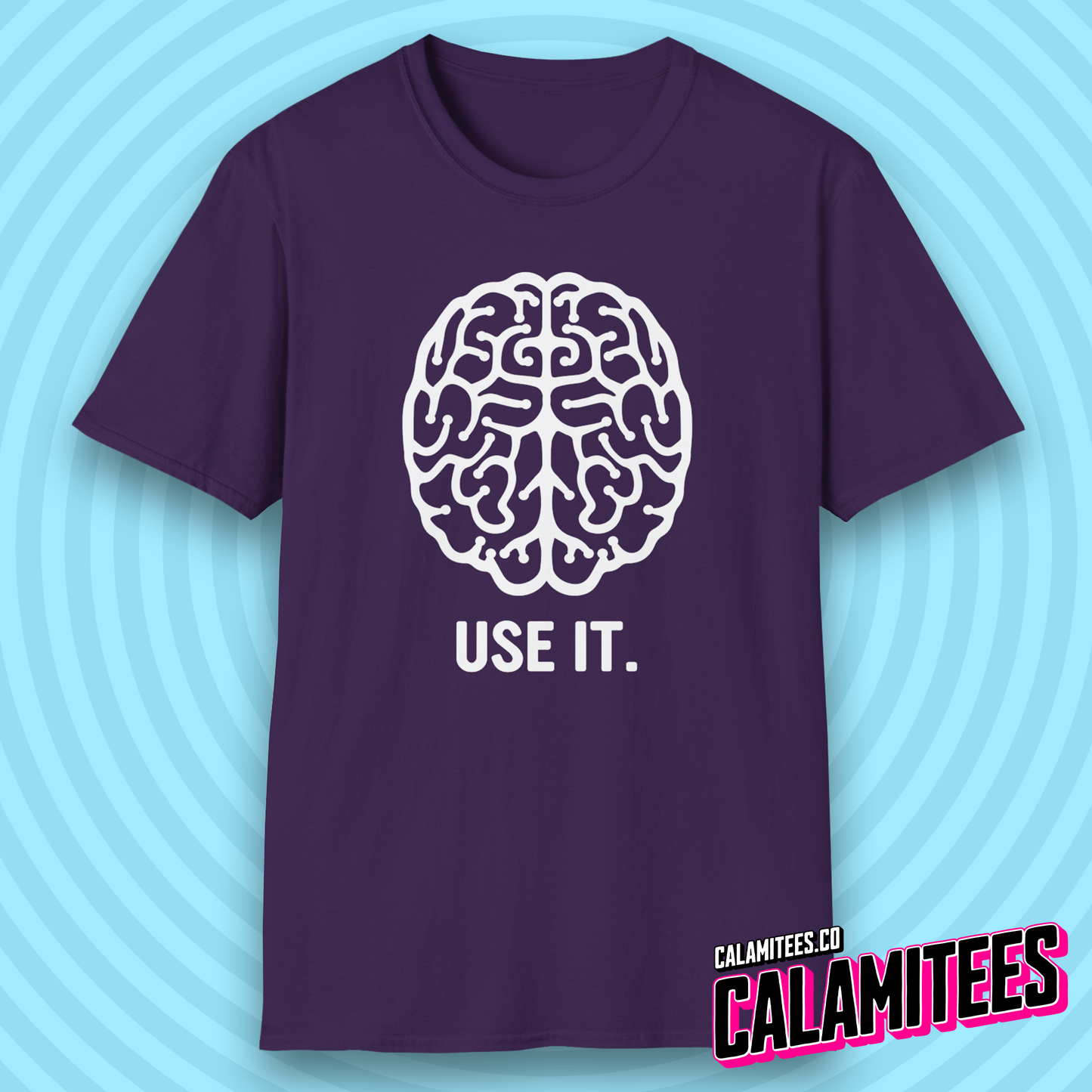 Use It Brain Illustration Funny Sarcastic Intelligence T-Shirt