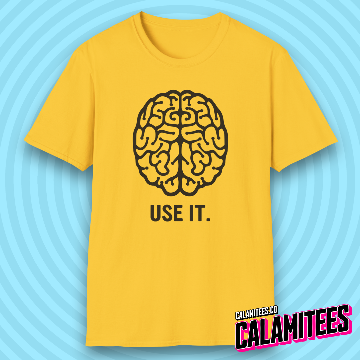 Use It Brain Illustration Funny Sarcastic Intelligence T-Shirt