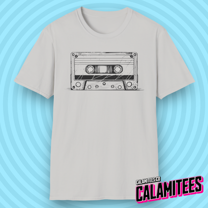 Cassette Tape Mix Tape - Nostalgia Vintage Retro Style Pop Culture Illustration T-Shirt