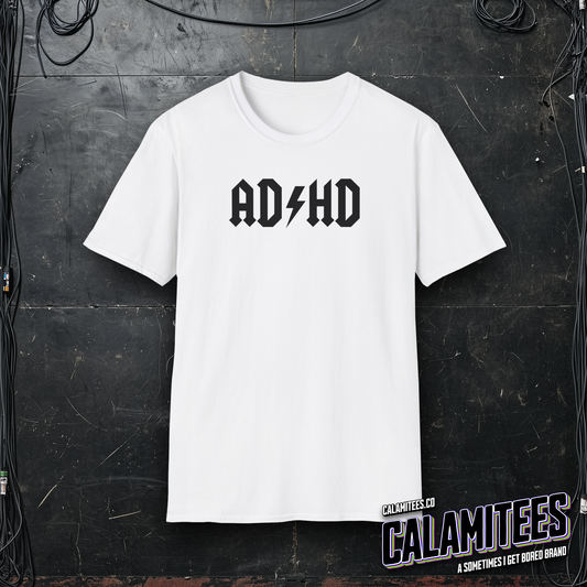 AD⚡HD - ADHD Parody Logo T-Shirt – Funny Graphic Tee