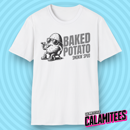 Baked Potato - Smokin Spud - Funny Cannabis T-Shirt