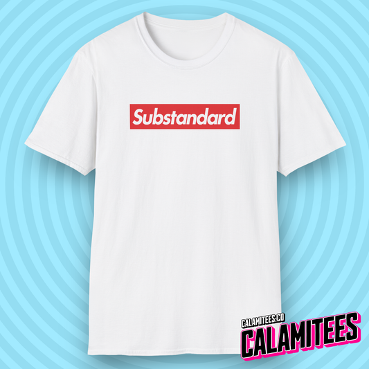 Substandard - Parody Supreme Logo Graphic Tee Trendy Style T-Shirt